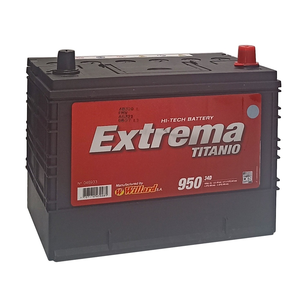 [34D-950] BATERIA WILLARD 34D-950