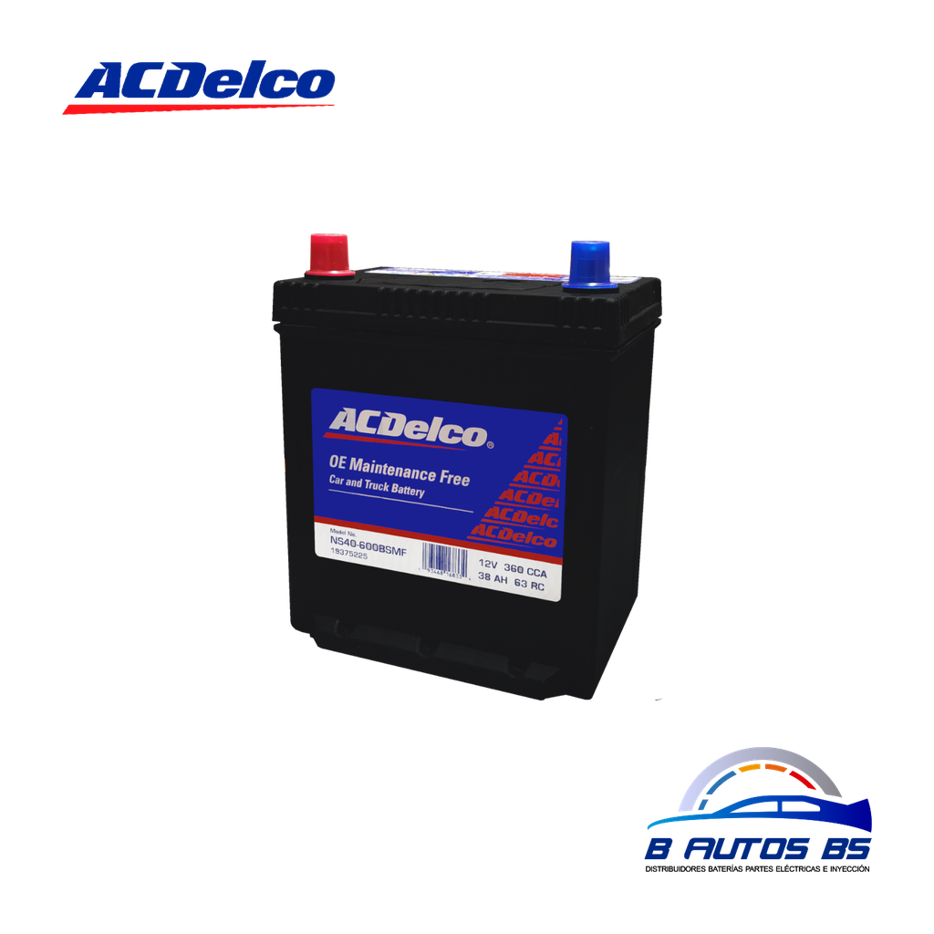 BATERIA AC-DELCO NS40-600B MF ROJA