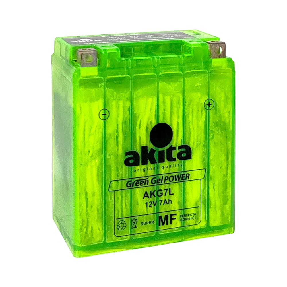 [AKG7L (15602)] BATERIA MOTO AKITA GREEN