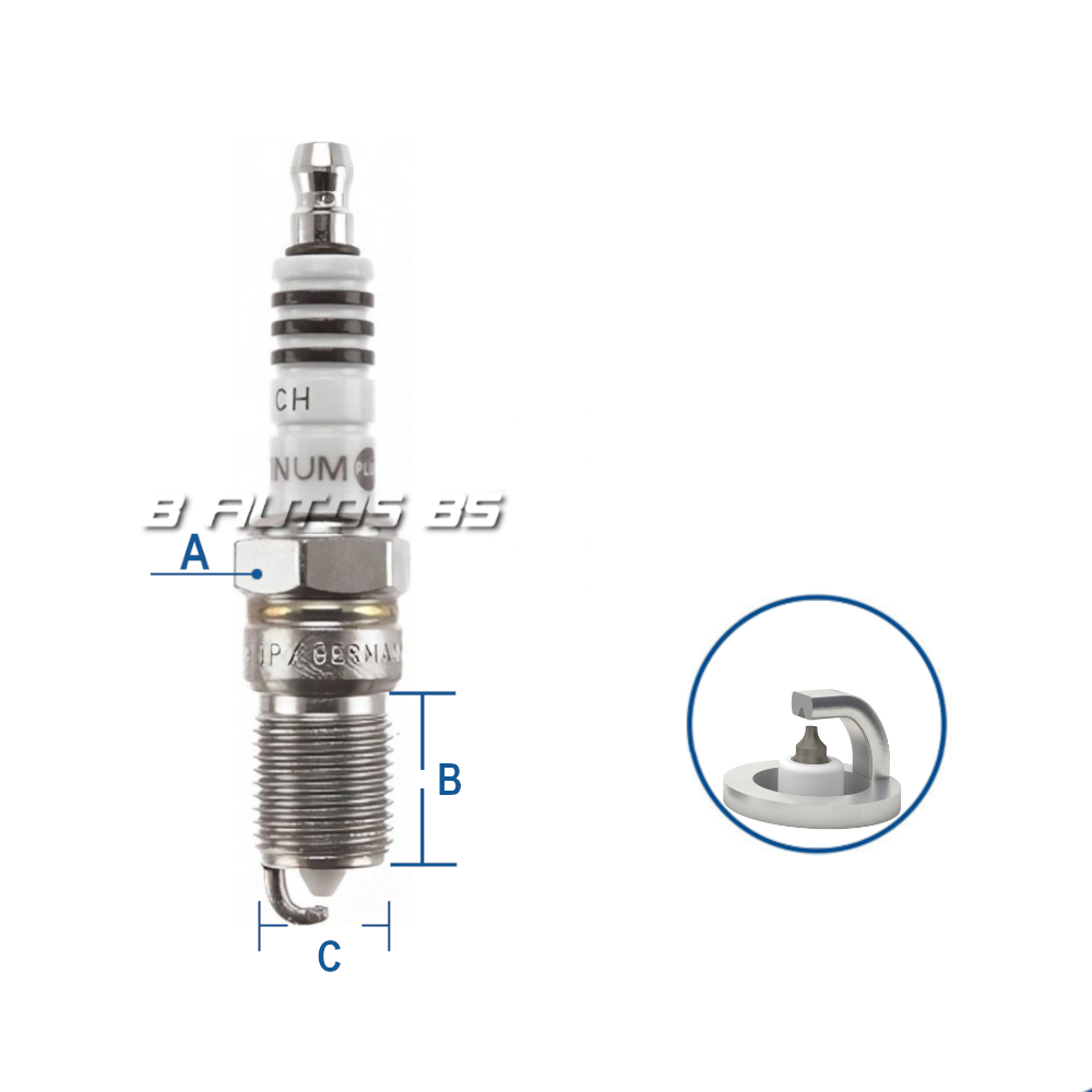 BUJIA BOSCH HR8DP PLATINO MERCEDES BENZ REF. HR8DP