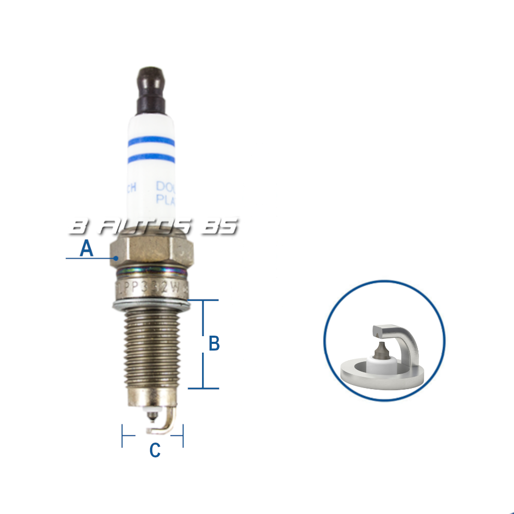[YR7LPP332W] BUJIA BOSCH PLATINUM
