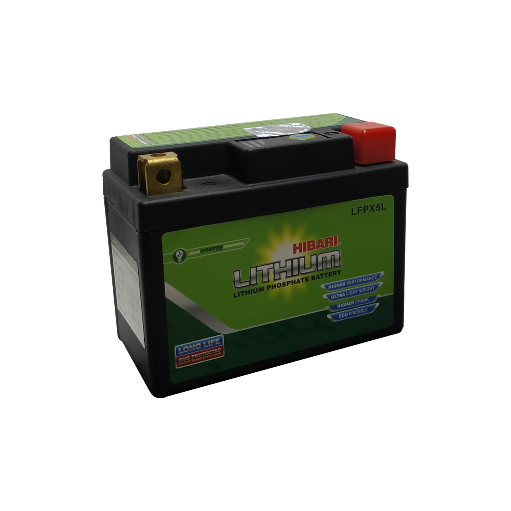 BATERIA DE MOTO HIBARI LFPX5L LITIO REF. LFPX7L