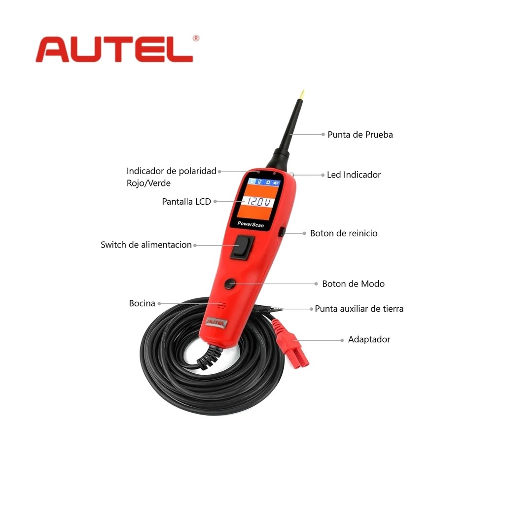 PUNTA LOGICA AUTEL PS100 REF. PS100