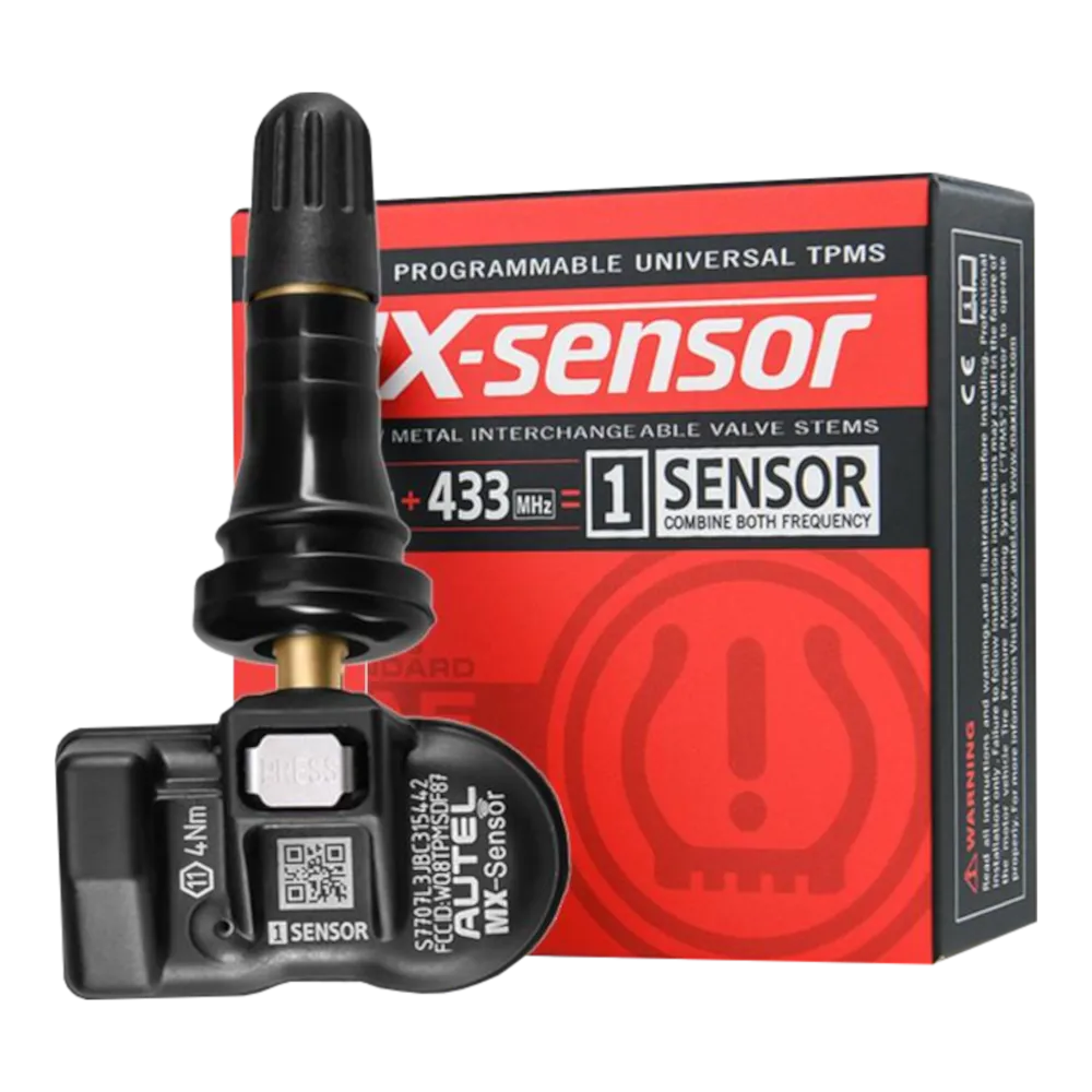 SENSOR TPMS MULTIFRECUENCIA (315 HMz 433HMz) PROGRAMABLE CON VALVULA EN CAUCHO