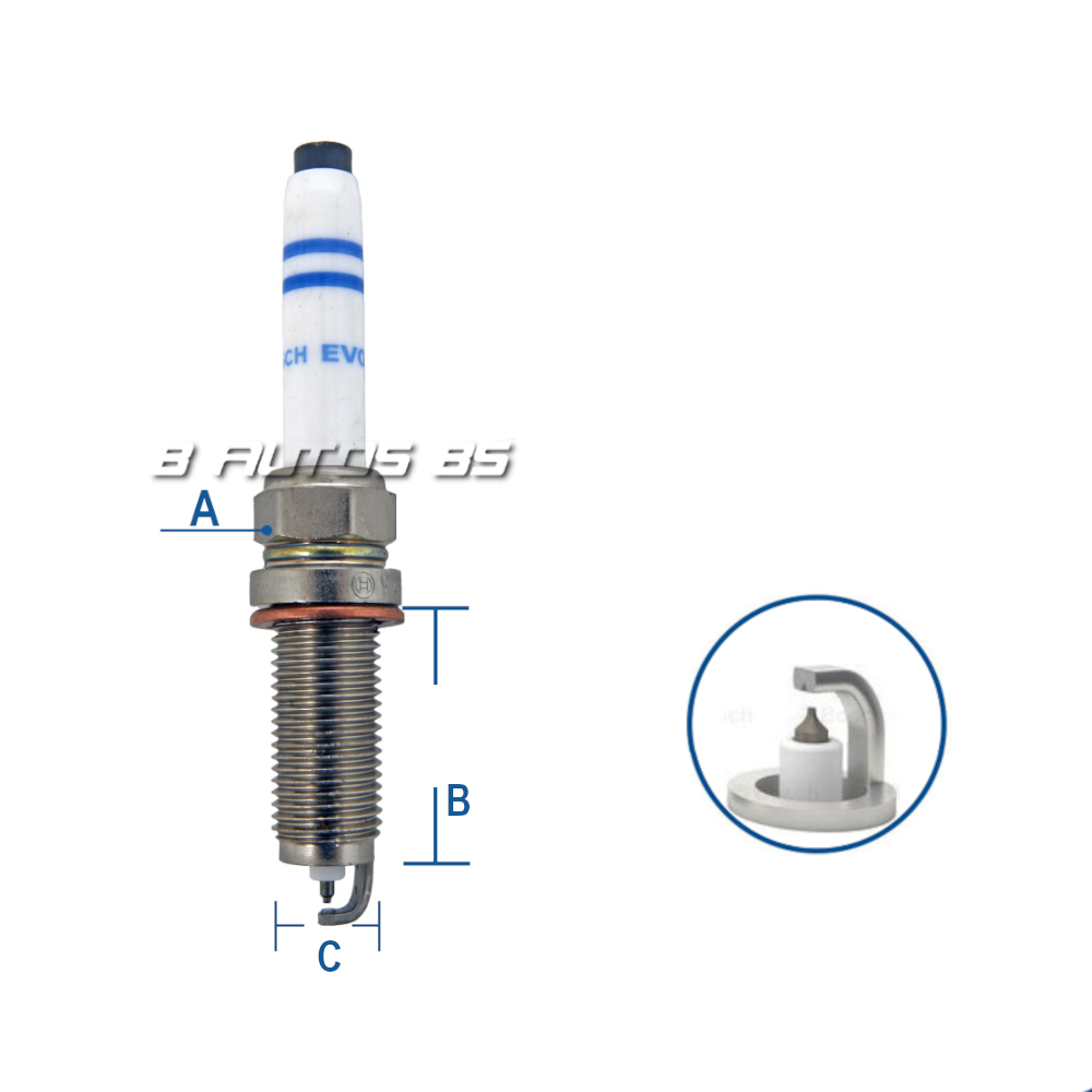 [VA6SIP80] BUJIA BOSCH VA6SIP80 MERCEDES BENZ REF. VA6SIP80