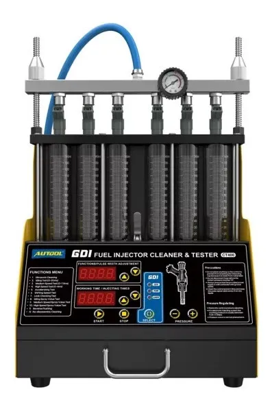 BANCO DE PRUEBA Y LAVADOR DE INYECTORES GDI 6 PROBETAS AUTOMOVIL Y MOTOCICLETA