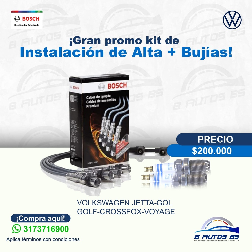 [KIT-001] INSTALACION + BUJIAS VOLKSWAGEN