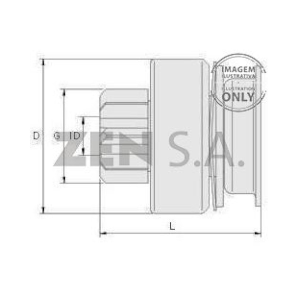 [ZM806] BENDIX PEUGEOT MITSUBISHI (8599502)