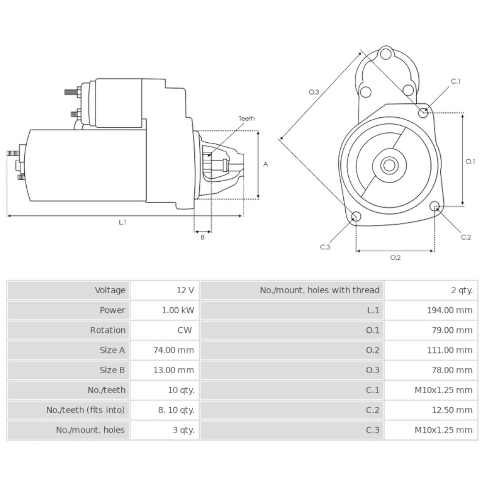 [30575] ARRANQUE MAZDA MATSURI 10 DIENTES