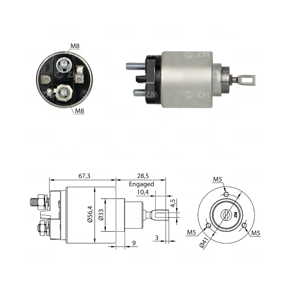 [ZZM574] AUTOMATICO ARRANQUE ZM574 CHEVROLET, FIAT REF. ZZM574