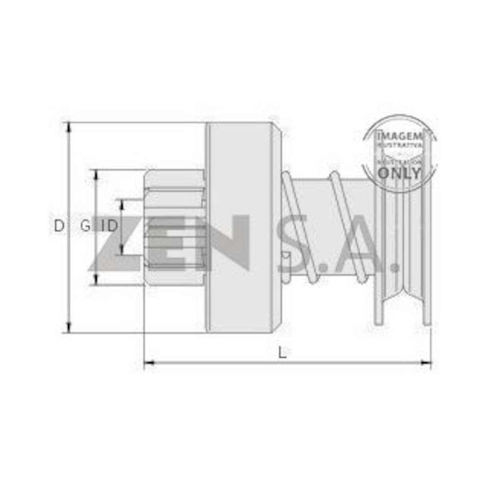BENDIX ARRANQUE HNZ-0051 DELCO REMY REF. HNZ-0051