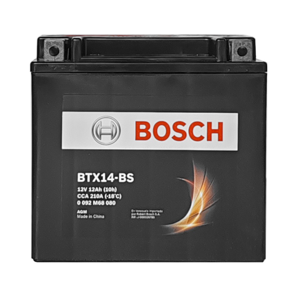 [0092M68080] BATERIA DE MOTO BOSCH BTX14-BS 12V 12AH REF. M6018